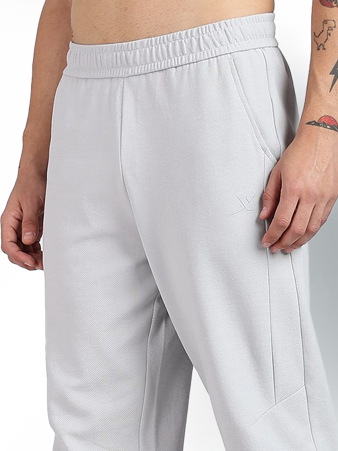 Micro Texture Modern Pants - Grey
