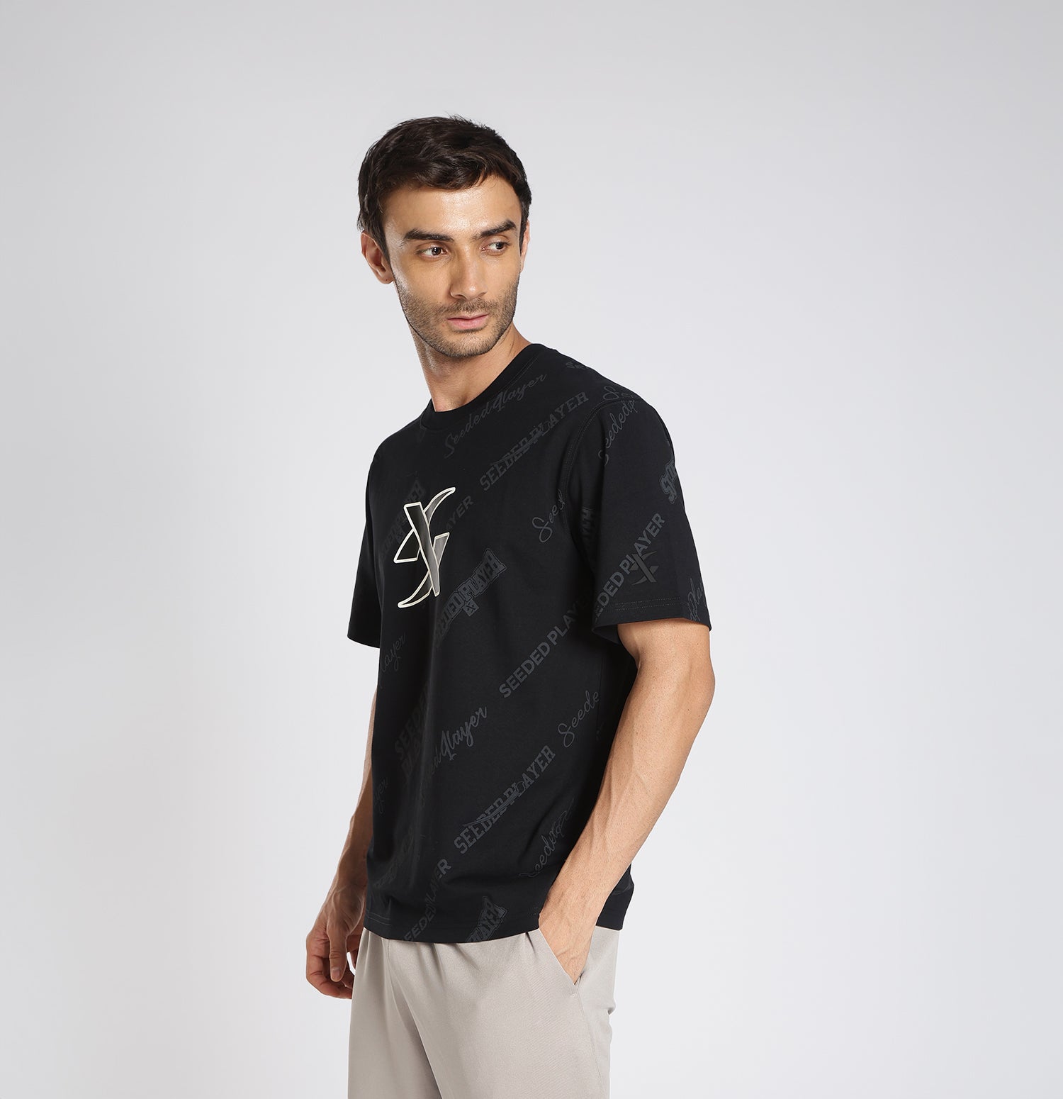 Xtep Men’s Comfort Printed T-Shirt – Retro Comfort Everyday Style