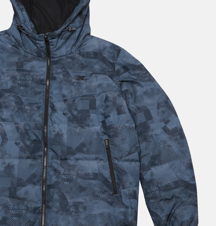 Xtep Men Training Down Jacket - Grey Blue / L