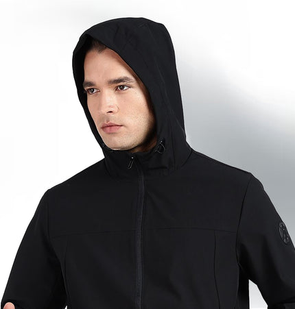 XTEP Men's  X-Shield Tech Double Layer Windbreaker Outdoor Training Jacket