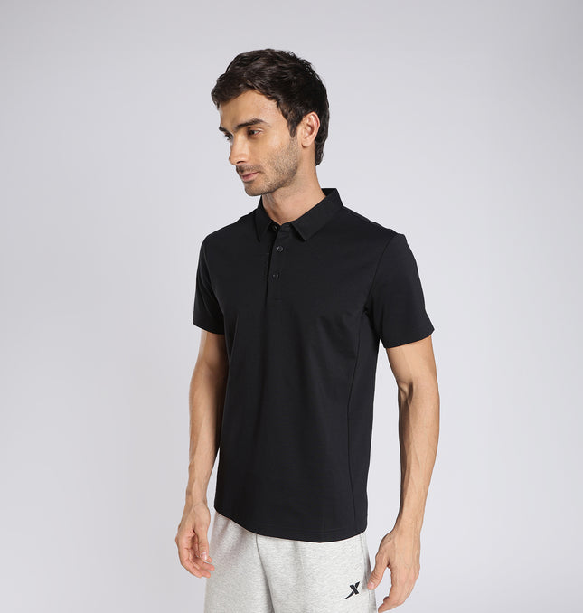 Xtep Men’s Training Polo T-Shirt – Stretch Comfort with a Classic Look
