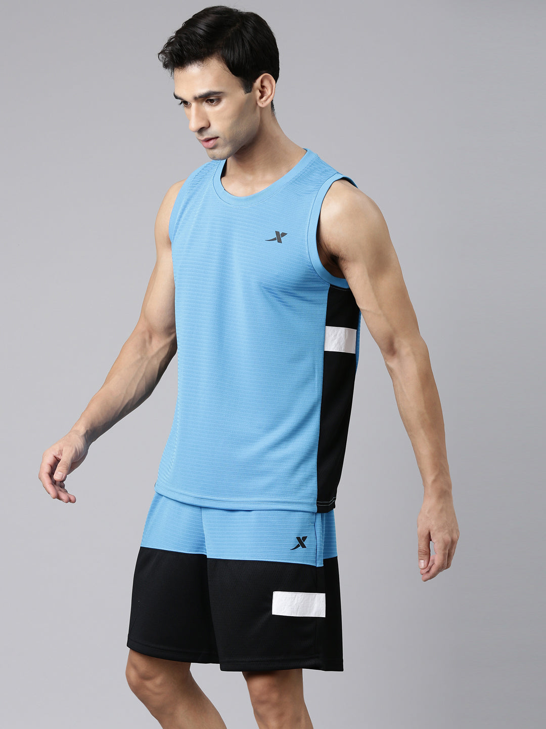 XTEP Sleeveless Polyester Basketball Sportswear & Uniform for Men- 100% Polyester- Regular Fit- Basketball Uniform- Cold Water Machine Wash- Jersey+Shorts