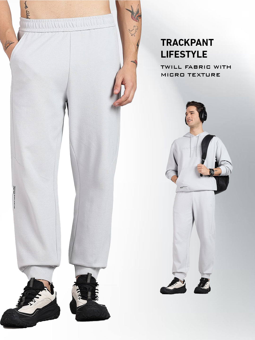 Micro Texture Modern Pants - Grey