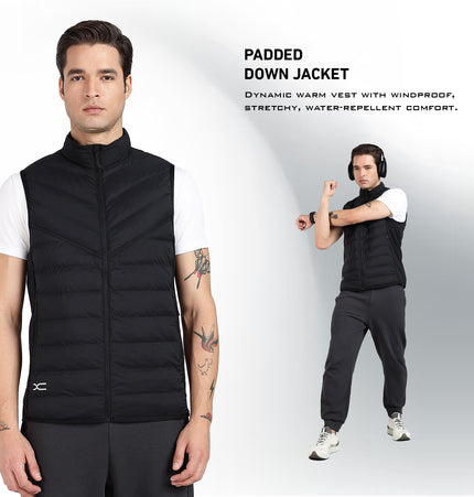 XTEP Men's Antibacterial Windproof Water Repellent Winter Jacket