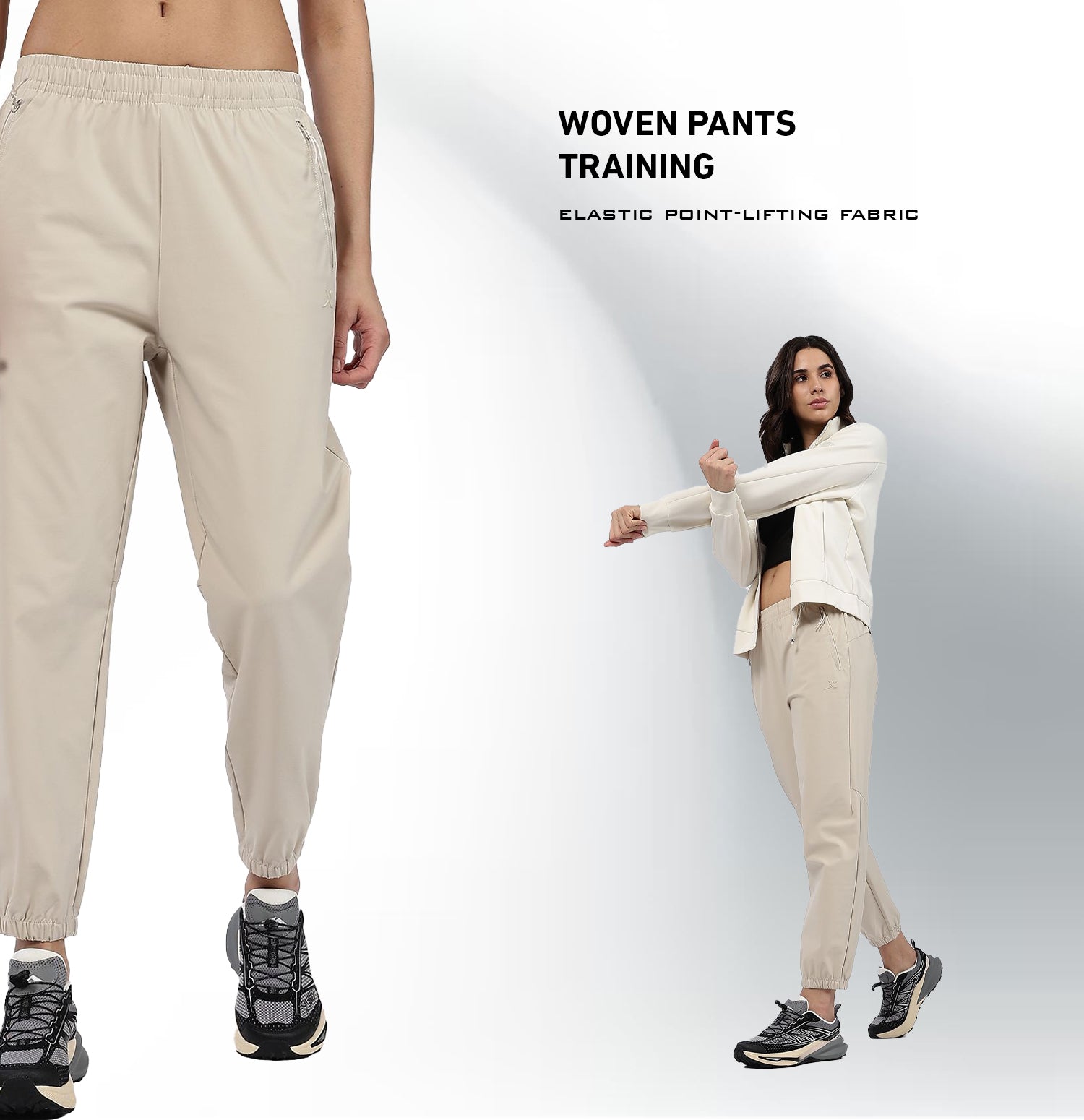 Comfort Woven Quick-Dry Outdoor Pants - Apricot