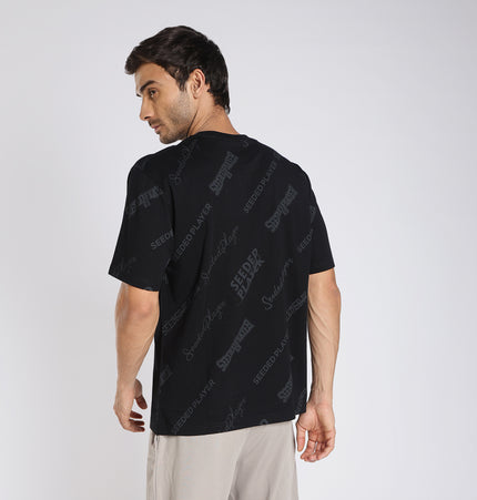 Xtep Men's Comfort Printed T-Shirt – Retro Comfort, Everyday Style