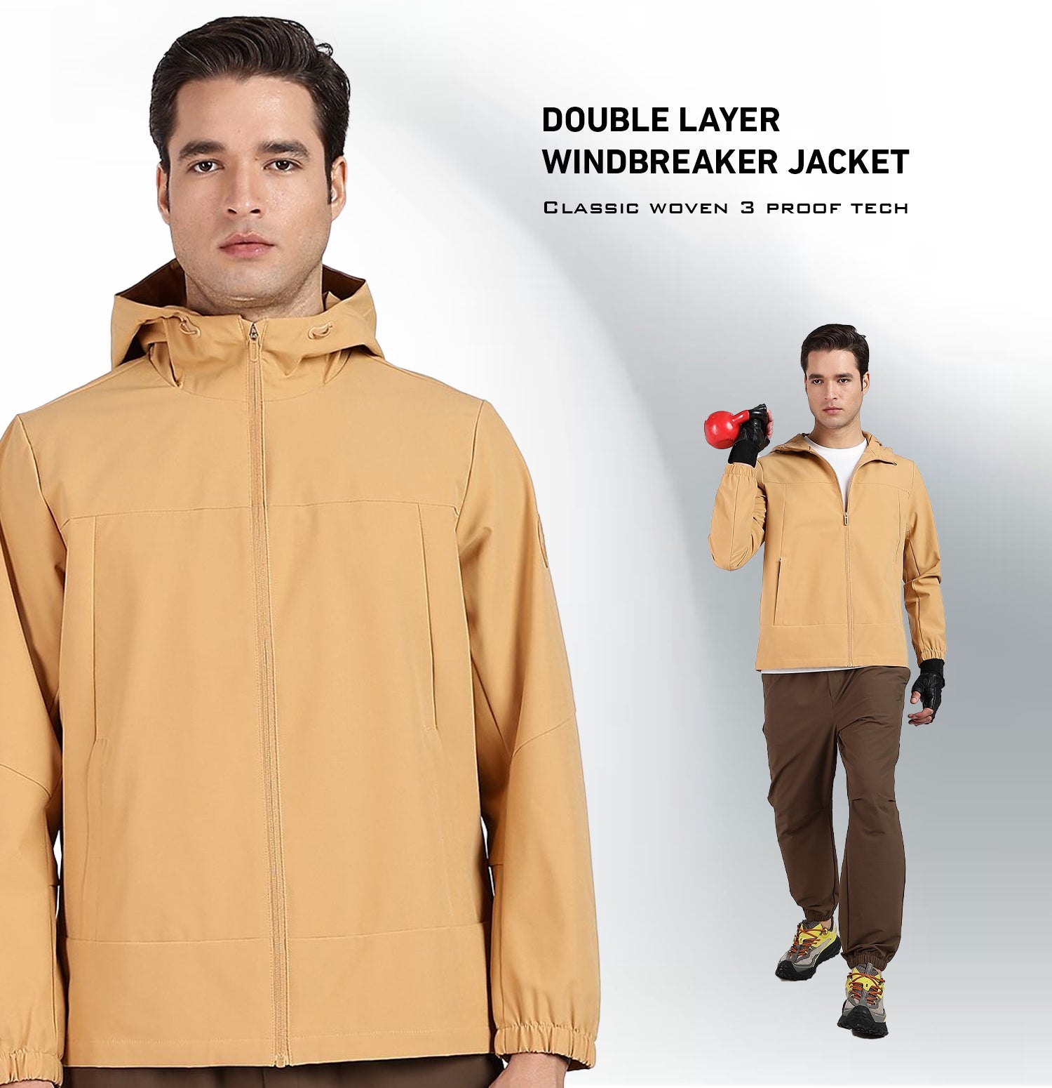 X-Shield Double Layer Windbreaker - Oak Tree Yellow