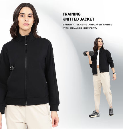 XTEP Women's Winter Training 3D Fit Shape Smooth Feel Knitted Jacket