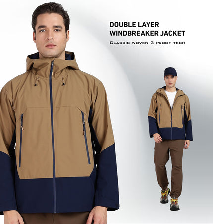 XTEP Men's Outdoor  X-Shield Tech Double Layer Windbreaker Training Jacket