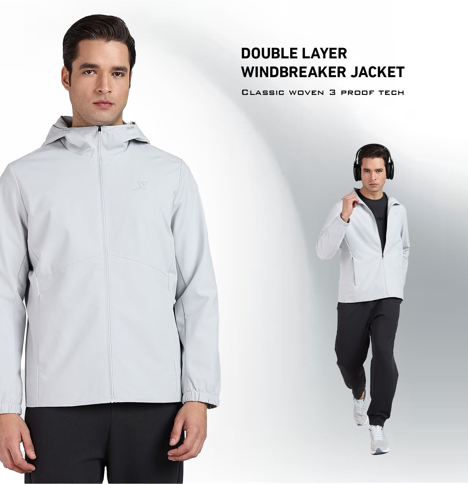 X-Shield All-Weather Windbreaker - Grey