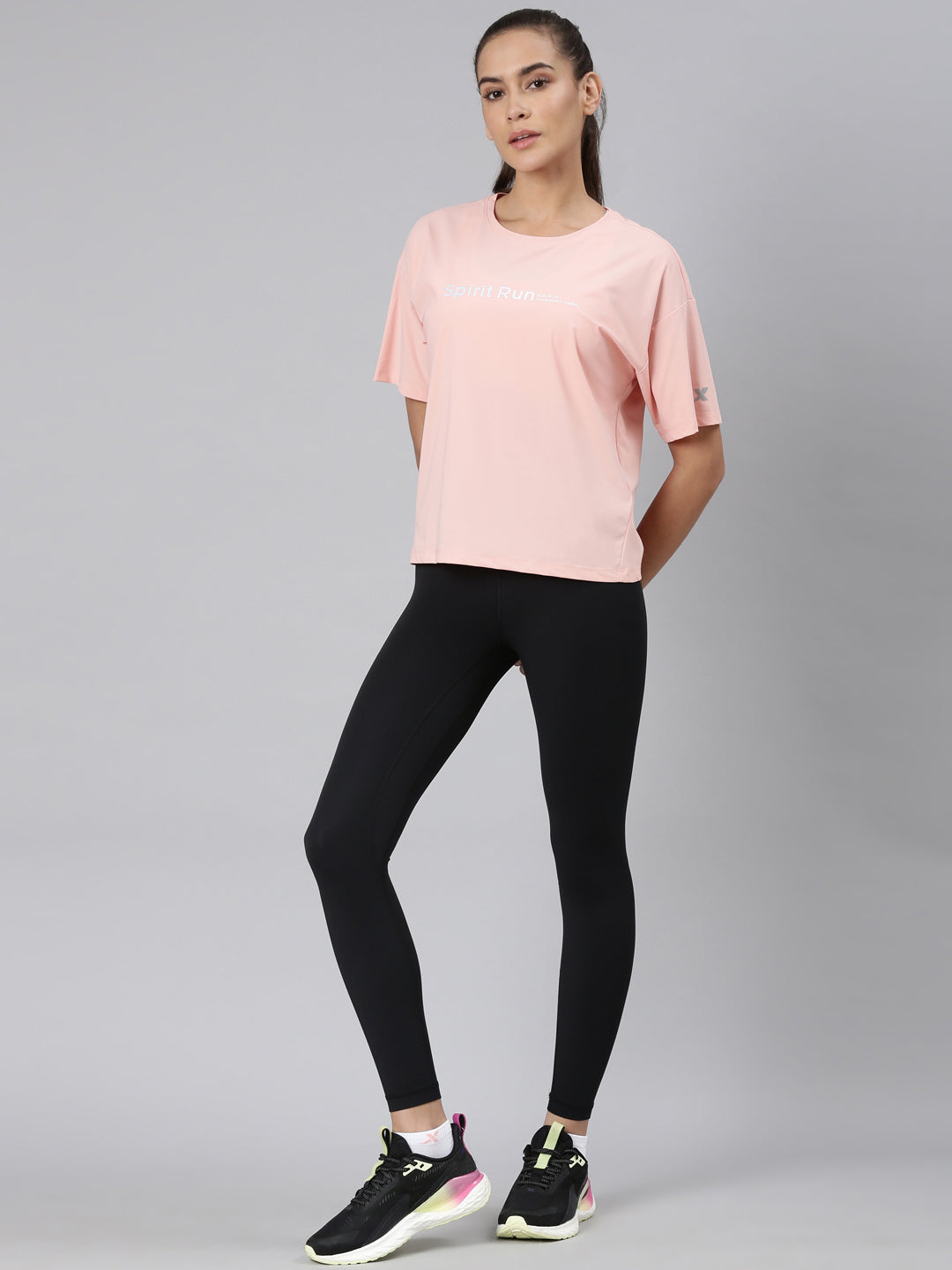 Xtep-Comfort Women Short-sleeve T-shirt