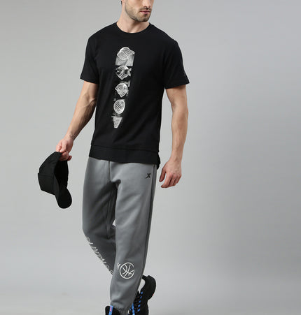 Xtep Men Slim fit Crewneck T-shirt