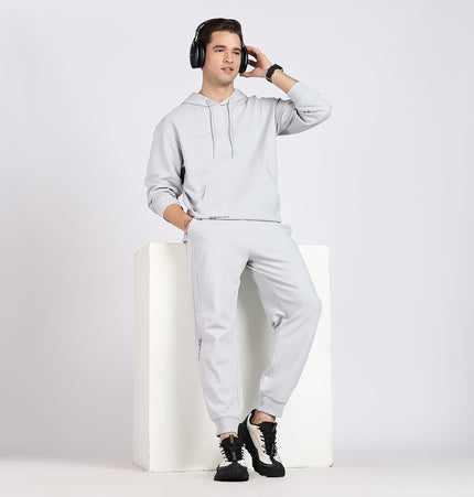 Xtep Men's Winter Lifestyle Micro Texture Pattern Loose Fit Hoodie