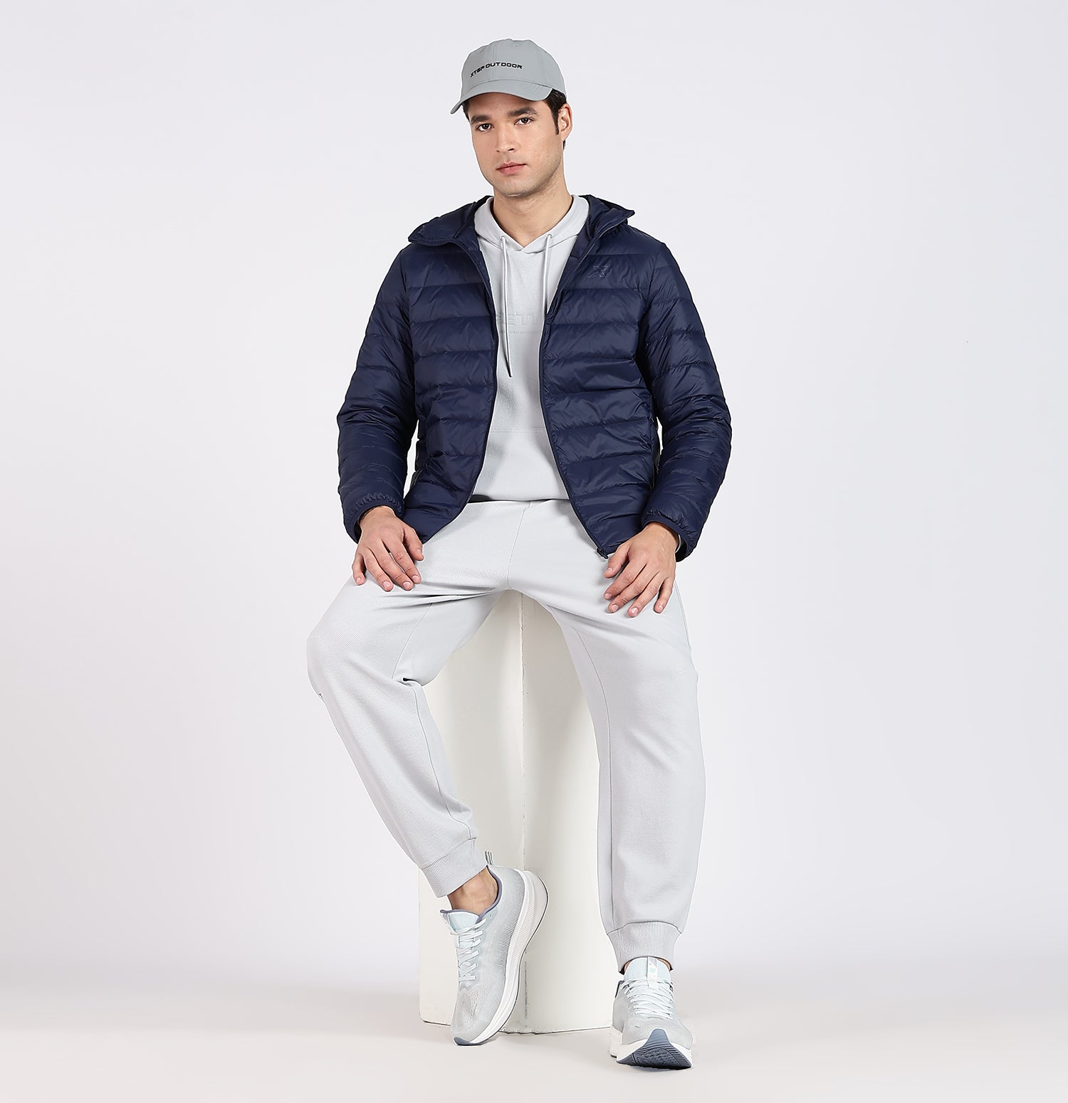 X-Shield Padded Down Jacket - Oxford Blue