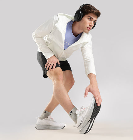 Xtep Men ACE Carbon Fiber Performance Running Shoes White/Silver