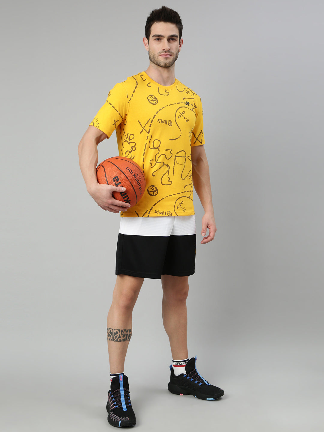 Xtep Men Relaxed Fit Short-sleeve T-shirt