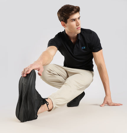 Xtep Men ACE One-Piece Performance Running Shoes Black