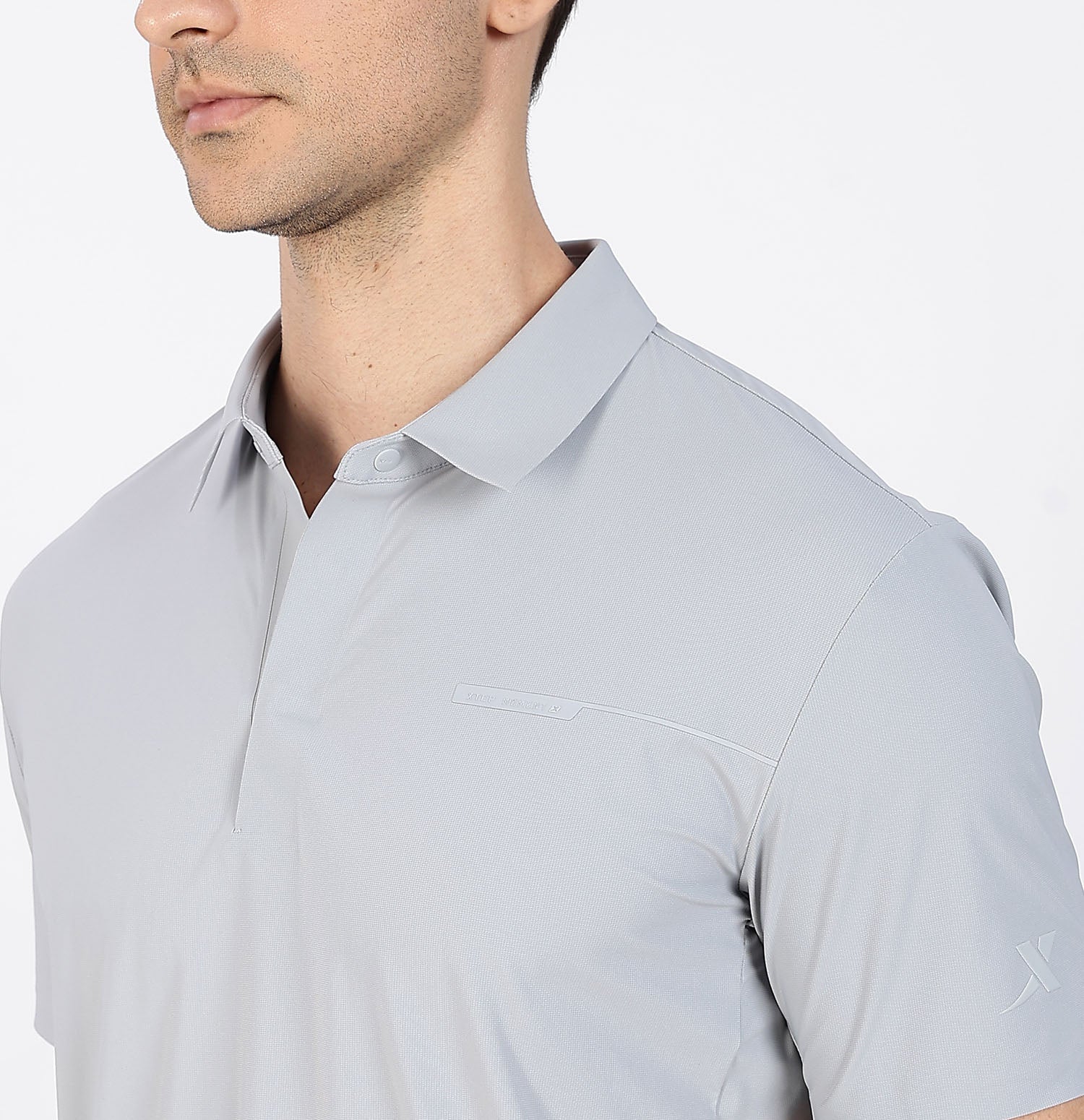 Ice-Cooling Training Polo T-Shirt - Grey