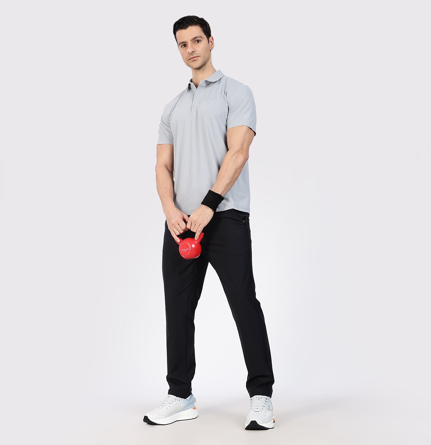 Ice-Cooling Training Polo T-Shirt - Grey