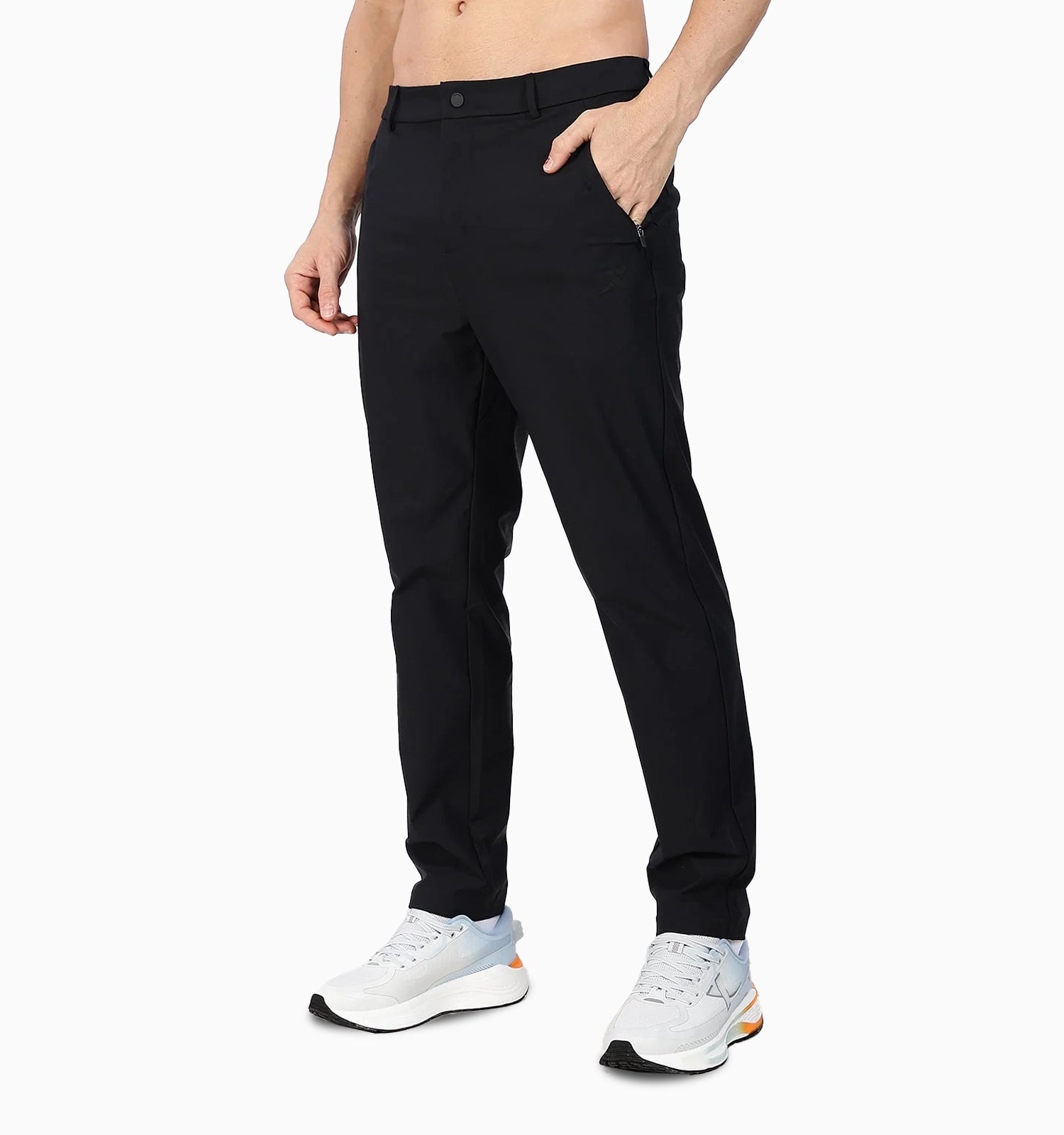 Quick-Dry Comfort Training Trackpants - Black