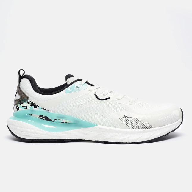 Xtep Dynamic Foam Running Shoes - Canvas White / Aurora Green / 40
