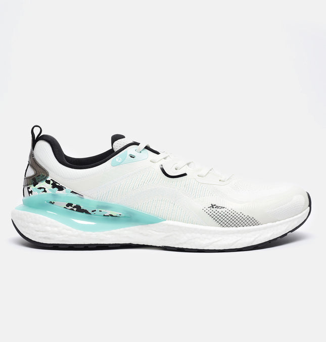 Xtep Dynamic Foam Running Shoes - Canvas White / Aurora Green / 40