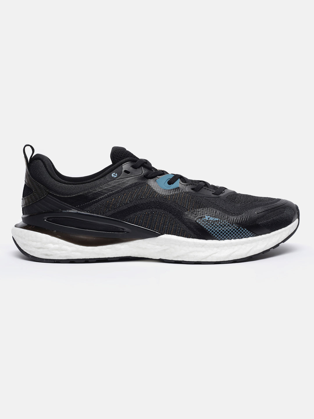 Xtep Dynamic Foam Running Shoes - Black / Peacock Blue / 40