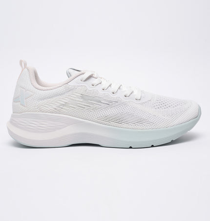 Xtep Women White Textile Running Shoes - White/Pure Pink / 35