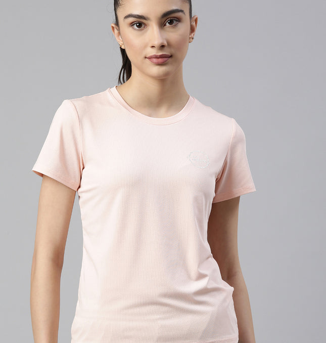 Xtep Round Neck Slim Fit T-shirt - Summer Pink / XS
