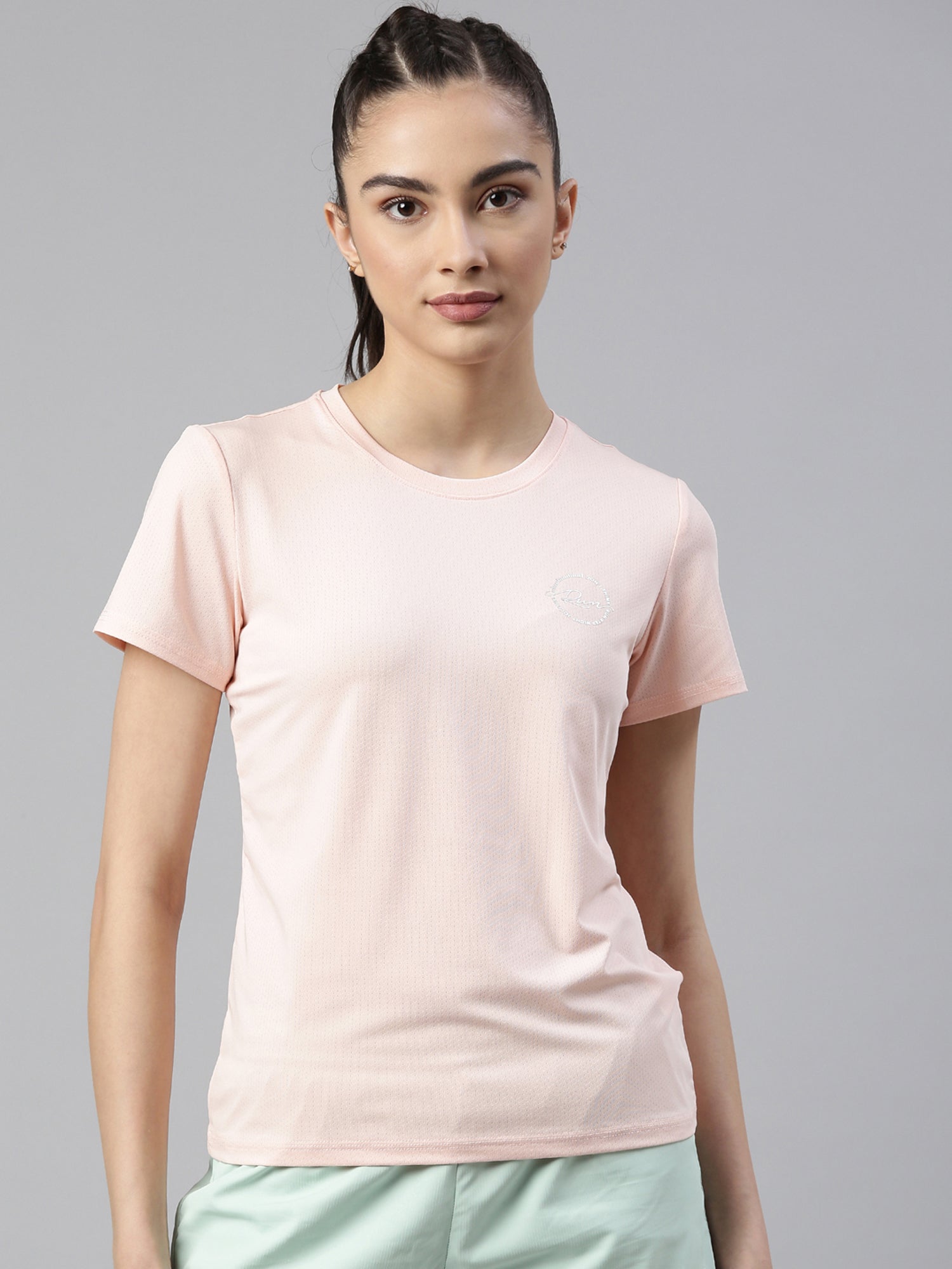 Xtep Round Neck Slim Fit T-shirt - Summer Pink / XS