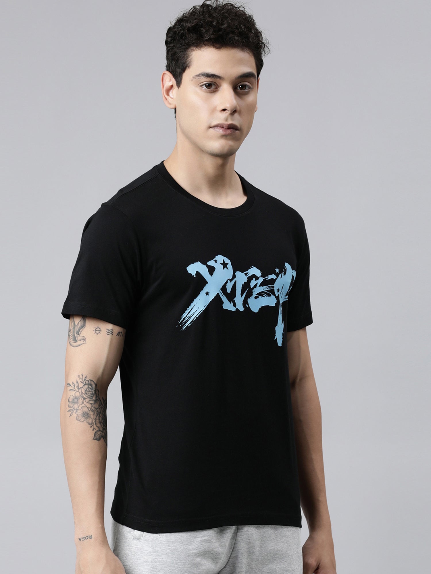 Xtep Men Regular Fit Short-sleeve T-shirt