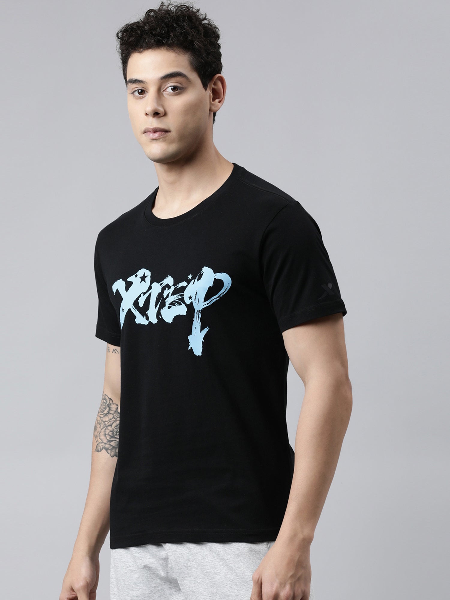 Xtep Men Regular Fit Short-sleeve T-shirt