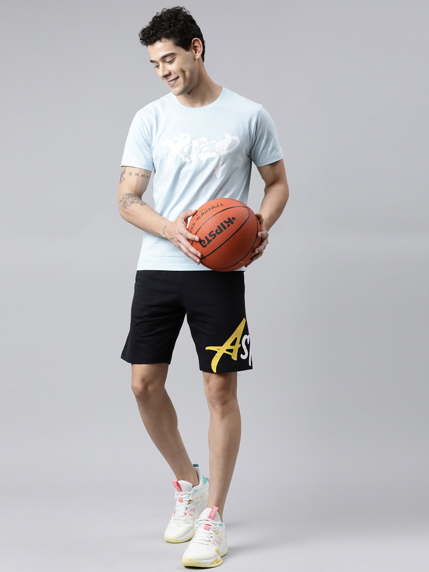 Xtep Men Regular Fit Short-sleeve T-shirt