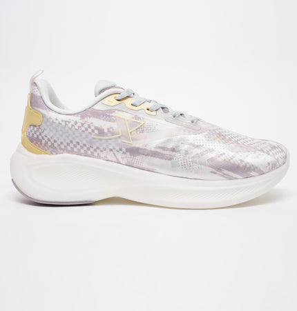 Xtep Women Feather Foam Running Shoes - Canvas White/Shady Grey / 35