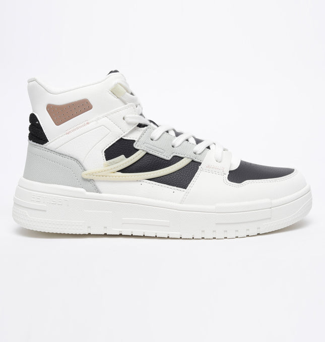 Xtep Women Street Series Shoes - Canvas White/Black/Gray / 35