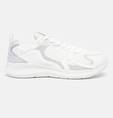 Xtep Lightweight Running Shoes - Canvas White / Lt. Heather Grey / 40