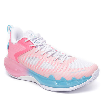 Xtep Men Pink Dynamic Foam Basketball Shoes