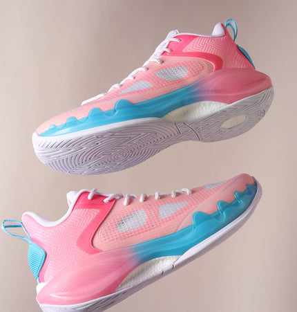 Xtep Men Pink Dynamic Foam Basketball Shoes