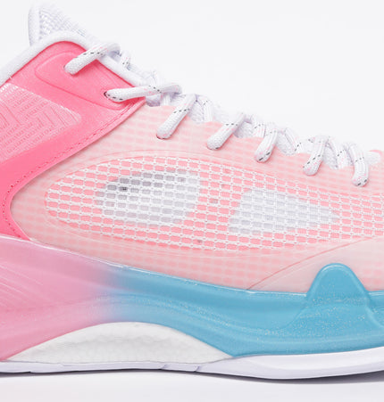 Xtep Men Pink Dynamic Foam Basketball Shoes