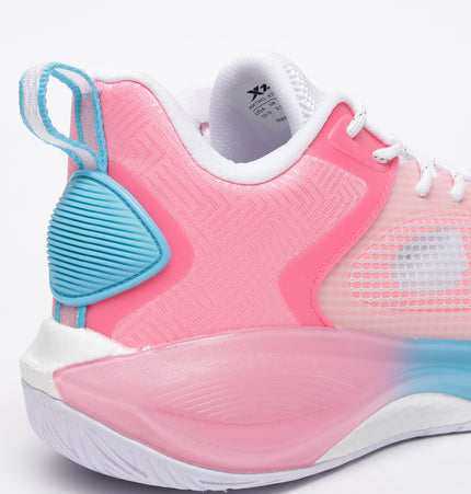Xtep Men Pink Dynamic Foam Basketball Shoes