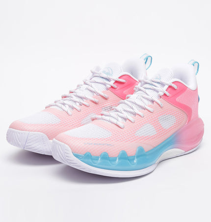 Xtep Men Pink Dynamic Foam Basketball Shoes