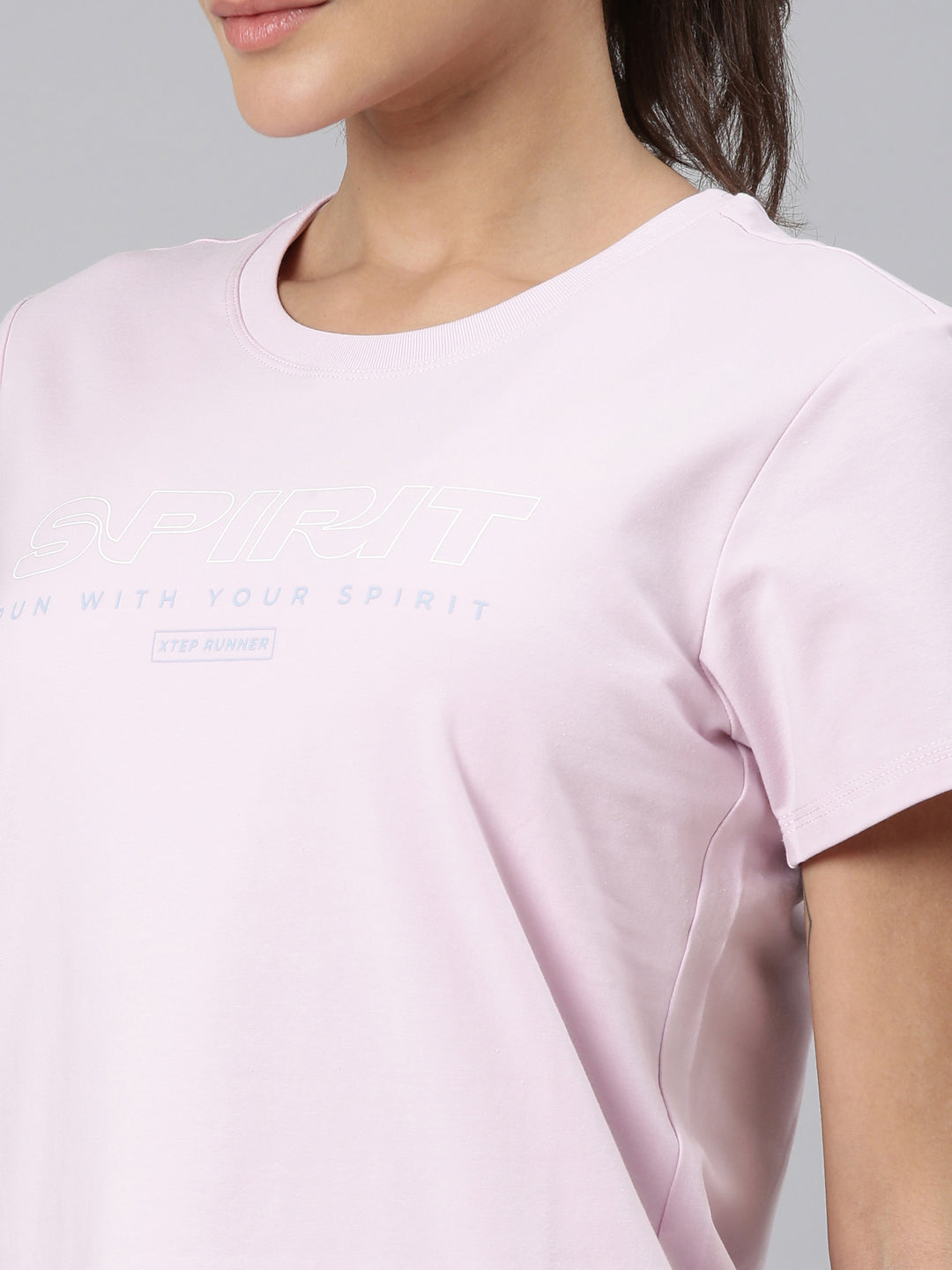 Xtep-Comfort Women Short-sleeve T-shirt