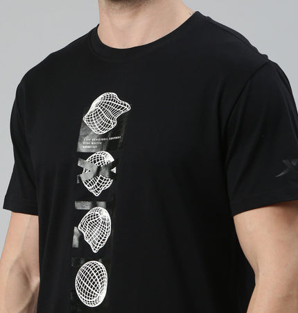 Xtep Men Slim fit Crewneck T-shirt