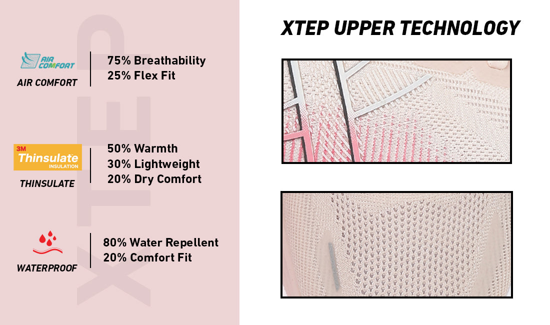 Xtep Womens Energetex Comfy Running Shoe