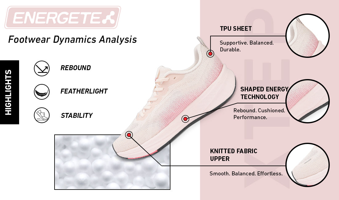 Xtep Womens Energetex Comfy Running Shoe