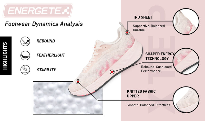 Xtep Womens Energetex Comfy Running Shoe