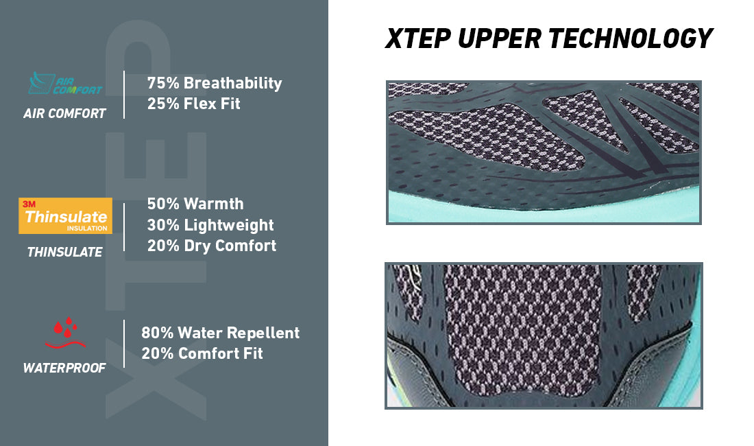 Xtep Womens Feather Foam Comfy Outdoor Shoe