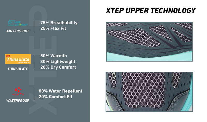 Xtep Womens Feather Foam Comfy Outdoor Shoe