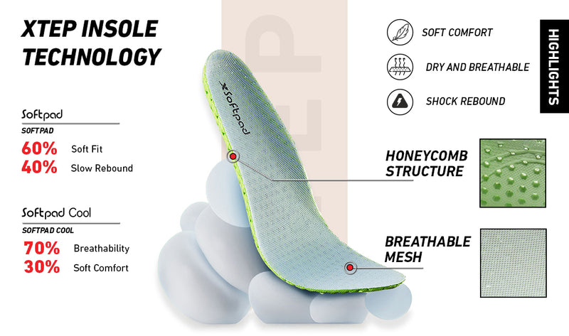 Xtep Womens Everyday Modern Comfy casual Shoe