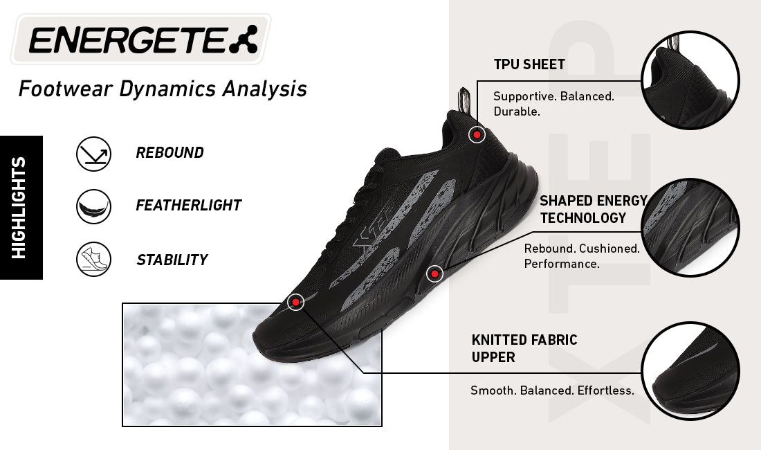 Xtep Men Comfy Lightweight Daily Running shoe